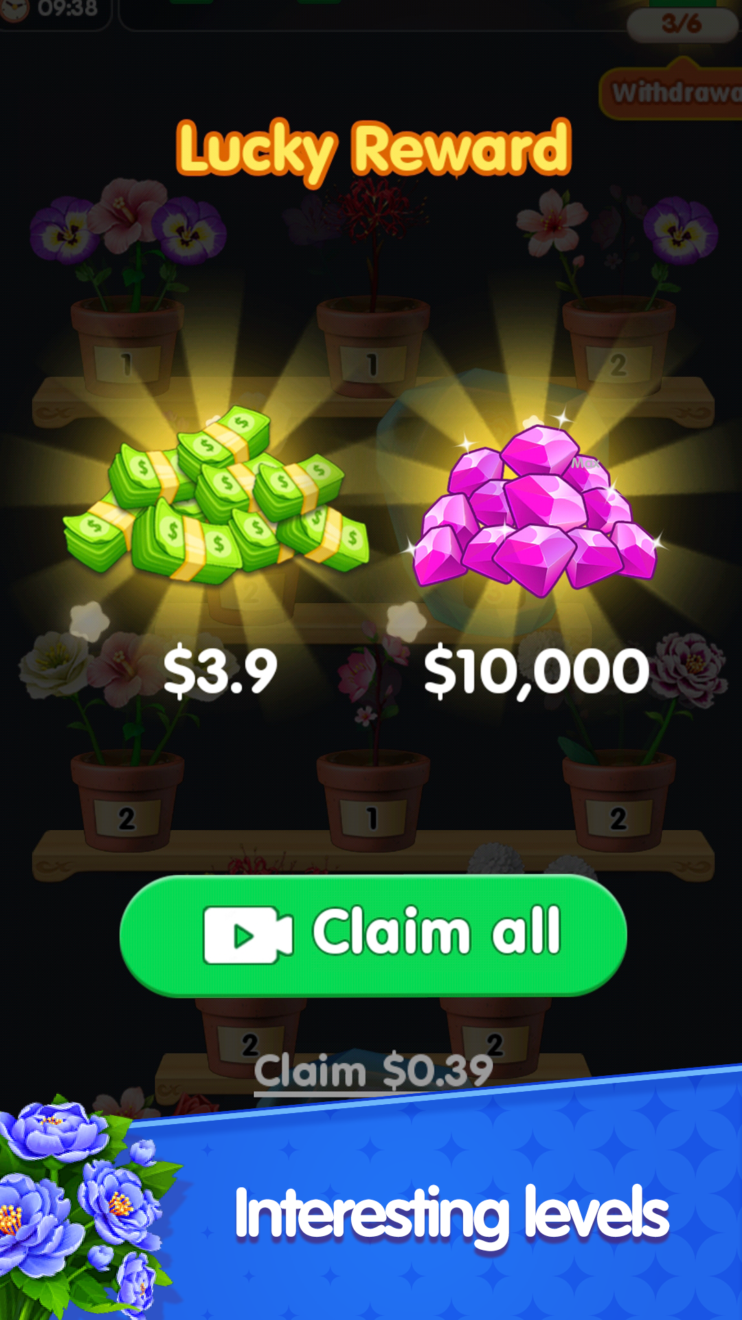 Triple Bloom Enigma Flower Levels